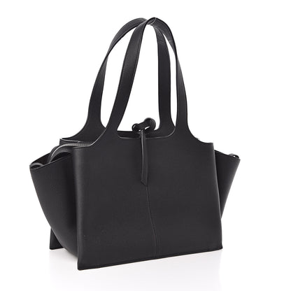 Celine Baby Grained Calfskin Small Tri-Fold Bag Black 3 of 10