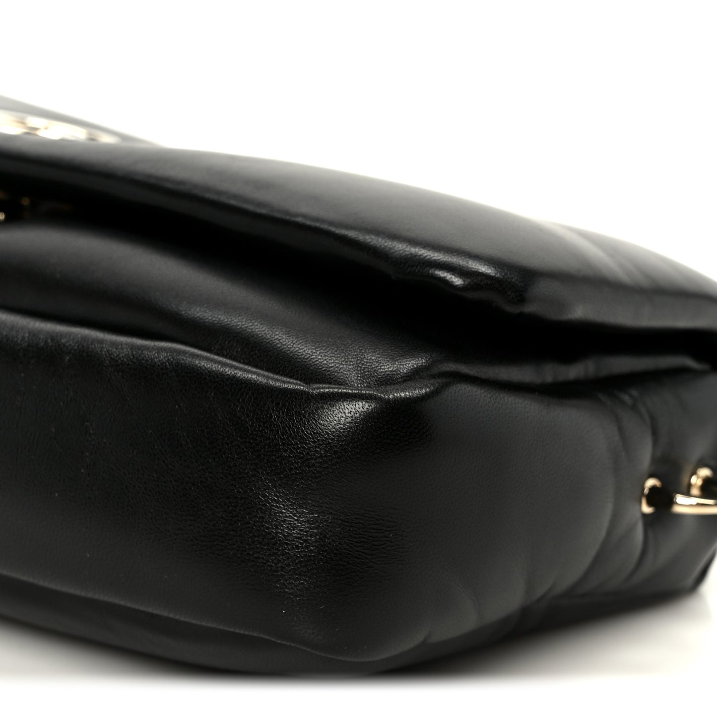 Lambskin Small GG Milano Top Handle Shoulder Bag Black