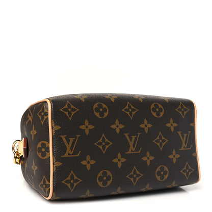Louis Vuitton Monogram Speedy Bandouliere 20 Black 4 of 9
