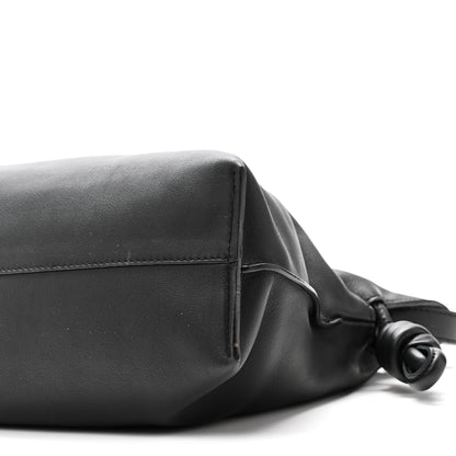 Loewe Nappa Calfskin Medium Flamenco Knot Clutch Black 9 of 9