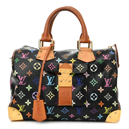 Louis Vuitton Monogram Multicolor Speedy 30 Black 1 of 12