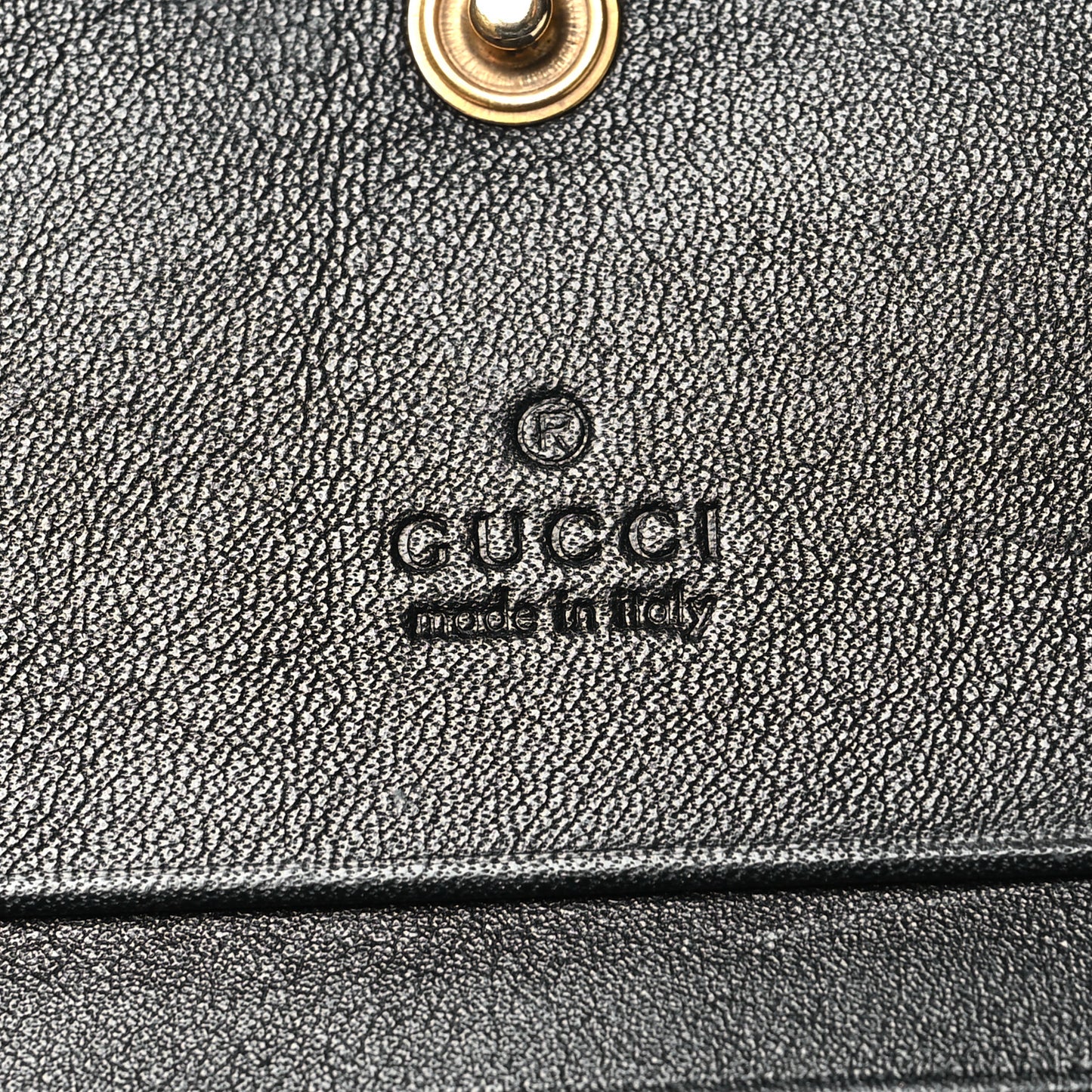 Calfskin Matelasse GG Marmont Card Case Black