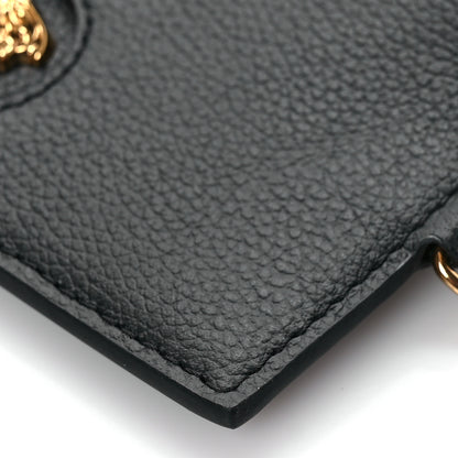 Versace Grained Calfskin La Medusa Zip Card Case Black 8 of 9