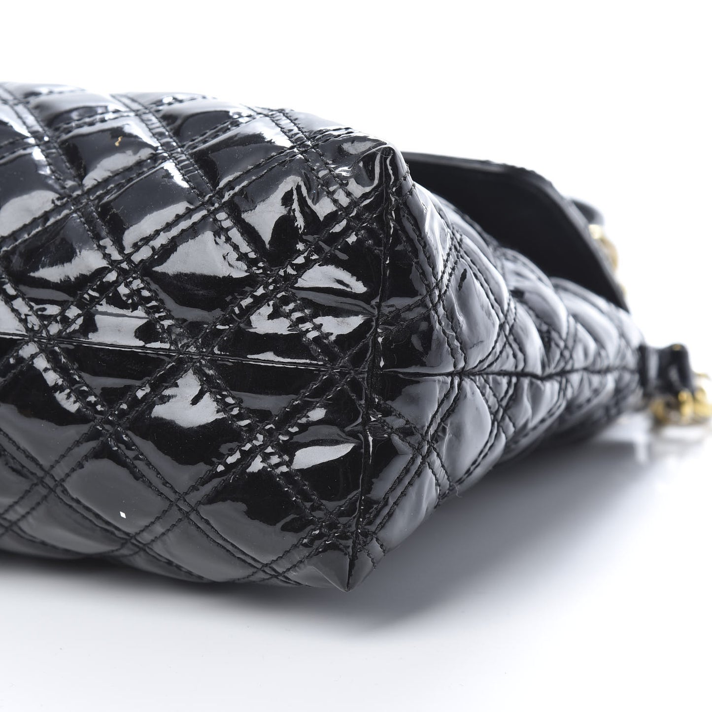 Patent Quilted The XL Single Flap Black