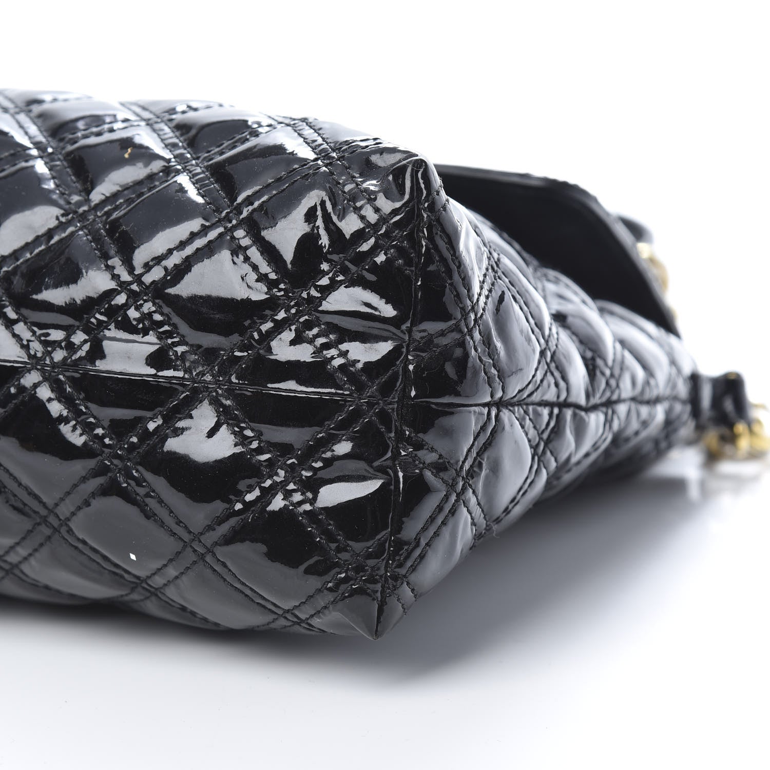 Marc Jacobs Patent Quilted The XL Single Flap Black 10 of 12
