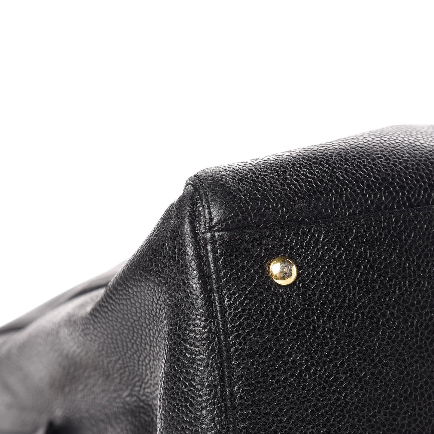 Caviar Large CC Shoulder Bag Black