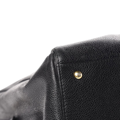 Chanel Caviar Large CC Shoulder Bag Black 9 of 12