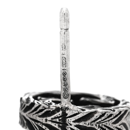Gucci Sterling Silver Textured Interlocking G Single Stud Earring 4 of 6