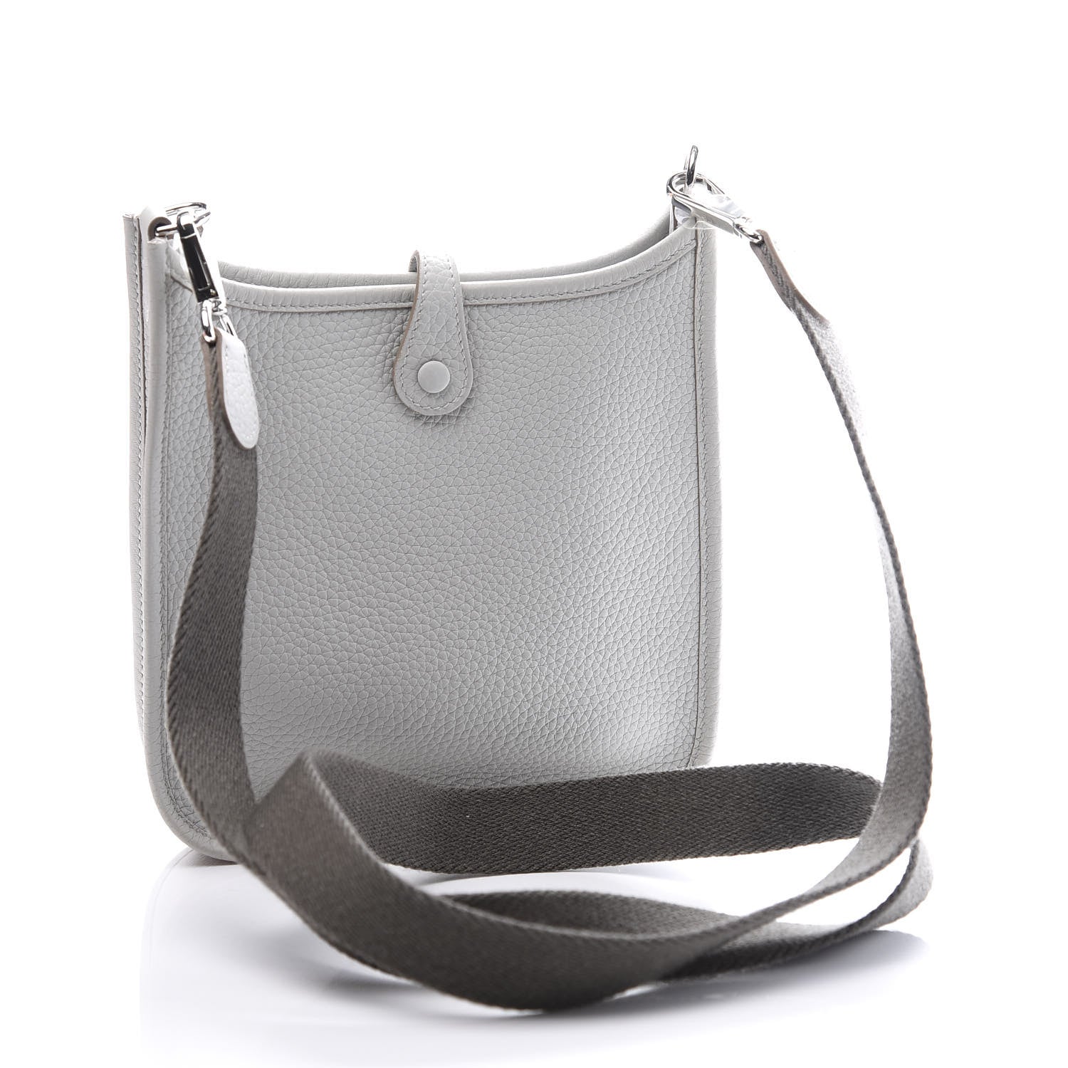 Hermes Taurillon Clemence Amazone Evelyne TPM Gris Perle Etain 2 of 10