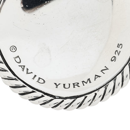 David Yurman Sterling Silver Diamond Cable Collectibles Tree of Life Amulet Pendant 3 of 5