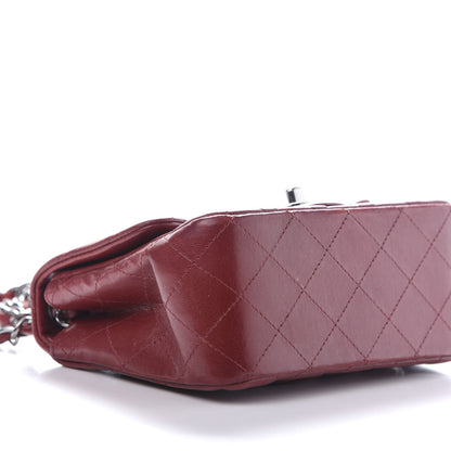Chanel Lambskin Quilted Mini Square Flap Burgundy 6 of 13