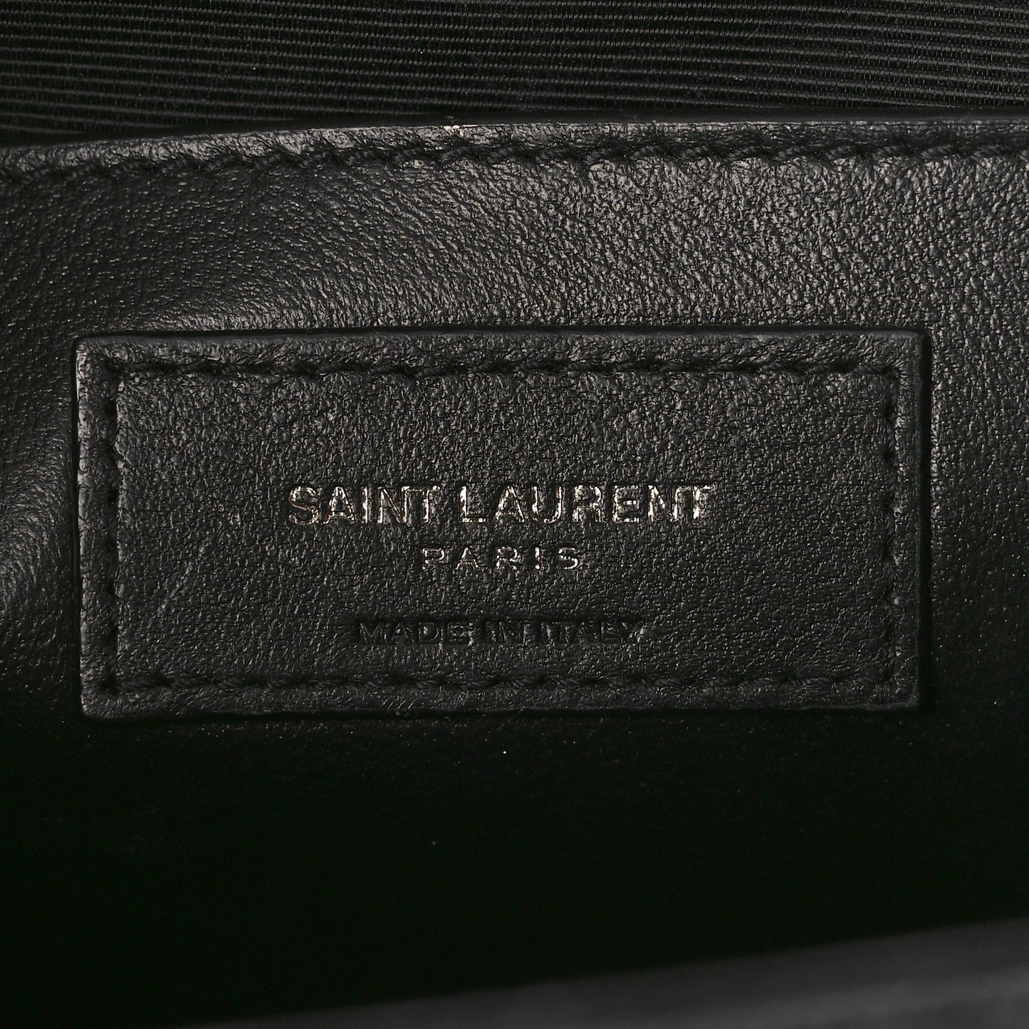 Grain De Poudre Textured Mixed Matelasse Triquilt Medium Monogram Monochrome Satchel Black