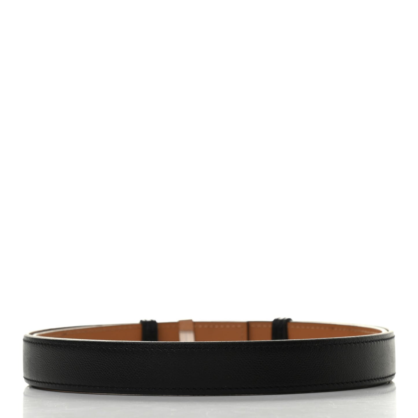 Madame Calfskin 24mm Collier De Chien Belt Black