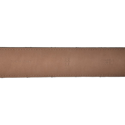 Chanel Lambskin Quilted CC Belt 80 32 Black 4 of 6