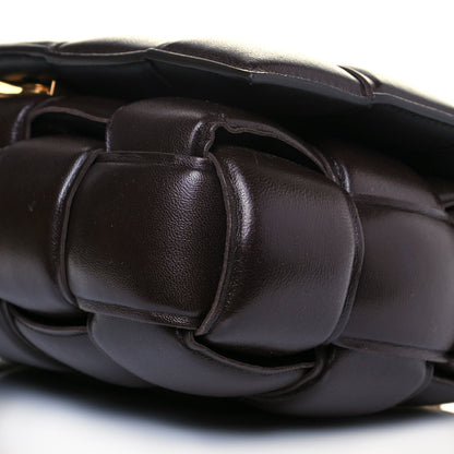 Bottega Veneta Lambskin Maxi Intreccio Padded Chain Cassette Crossbody Bag Black 8 of 10