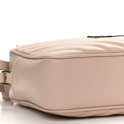 Saint Laurent Calfskin Matelasse Monogram Lou Camera Bag Marble Pink 9 of 12