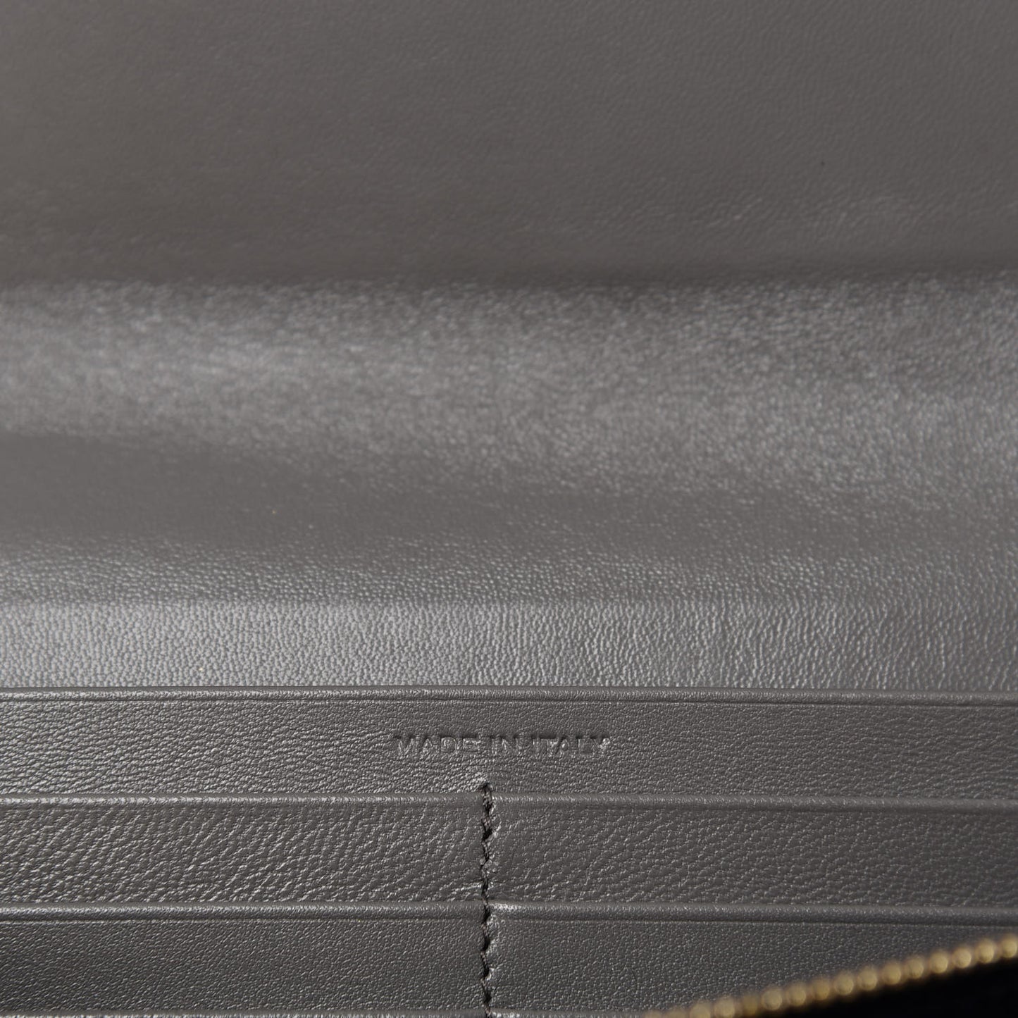 Calfskin Crocodile Embossed Classic Large Flap Wallet Fog