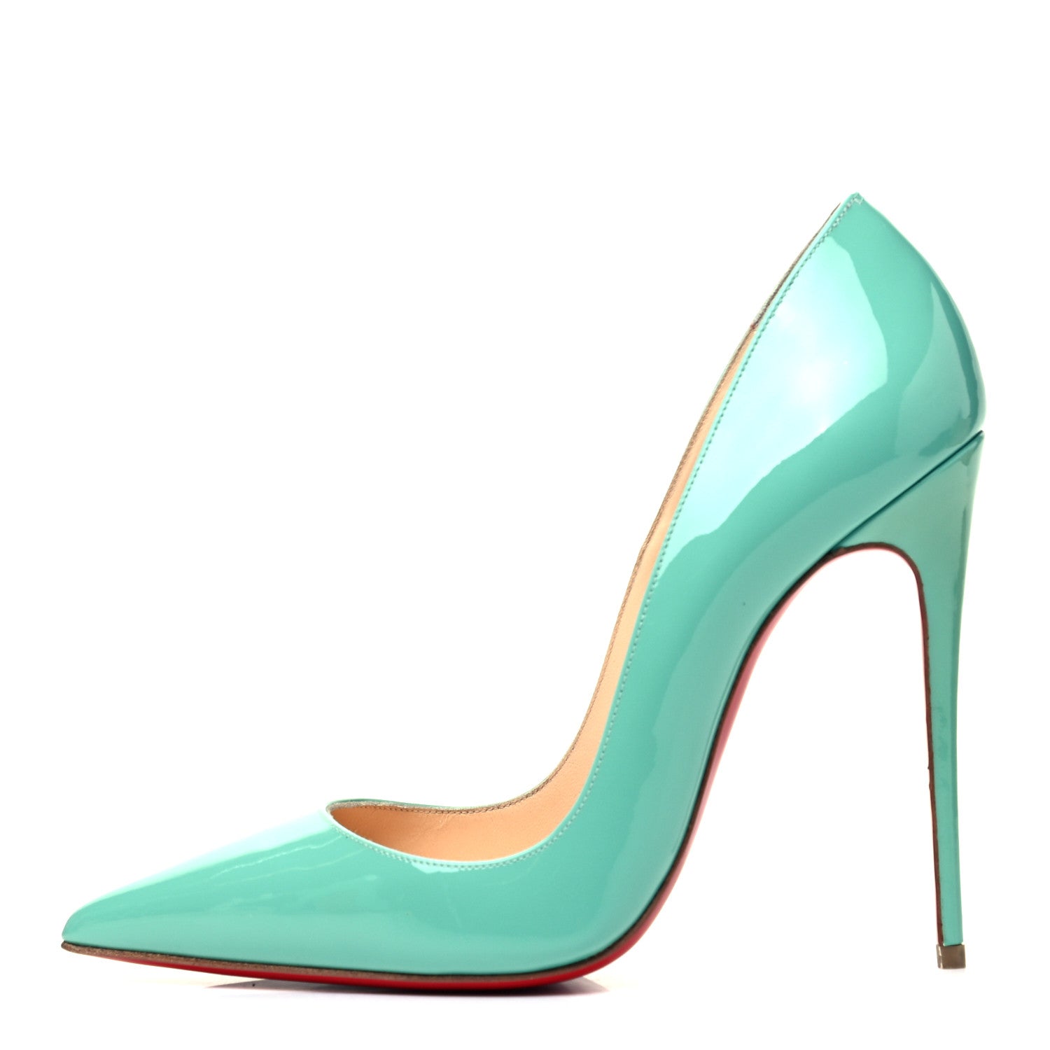 Christian Louboutin Patent So Kate 120 Pumps 36 Aquamarine 1 of 7