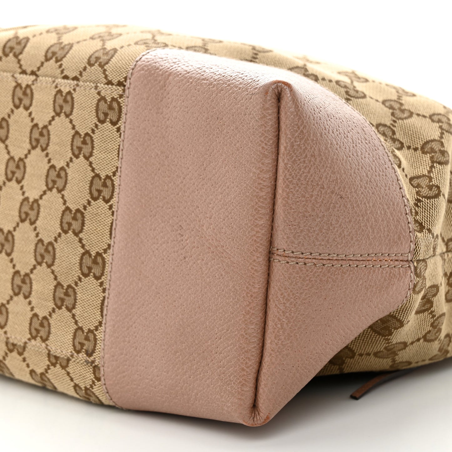 Monogram Medium Bree Foldover Tote Beige Soft Pink