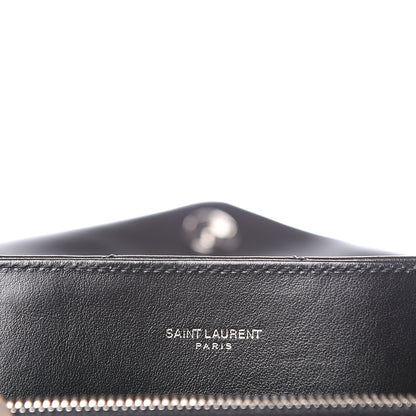 Saint Laurent Calfskin Y Quilted Monogram Medium Loulou Chain Satchel Black 7 of 13