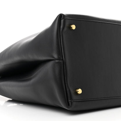 Bottega Veneta Silky Calfskin Large Andiamo Shoulder Bag Black 9 of 10