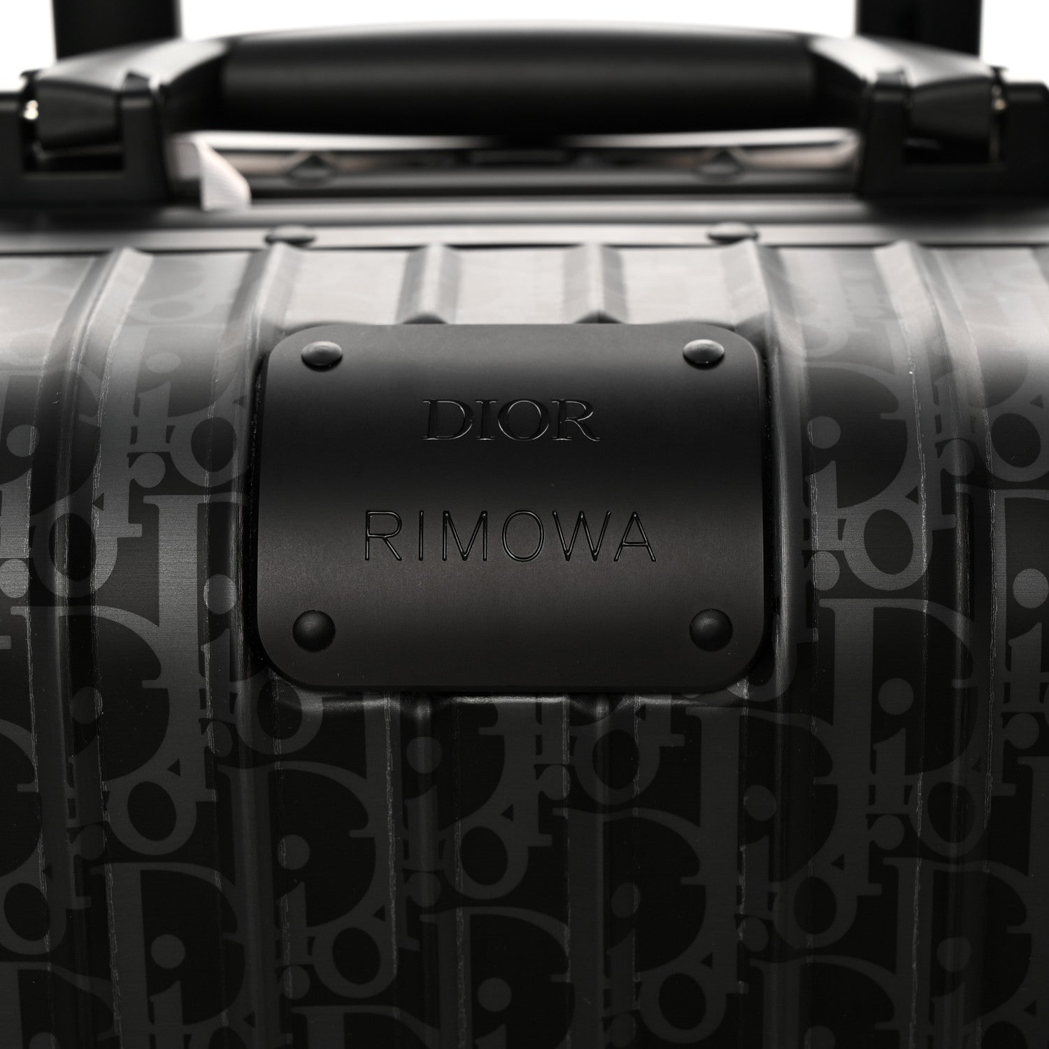 Christian Dior X RIMOWA Aluminum Gradient Cabin Luggage Black Multi 7 of 13