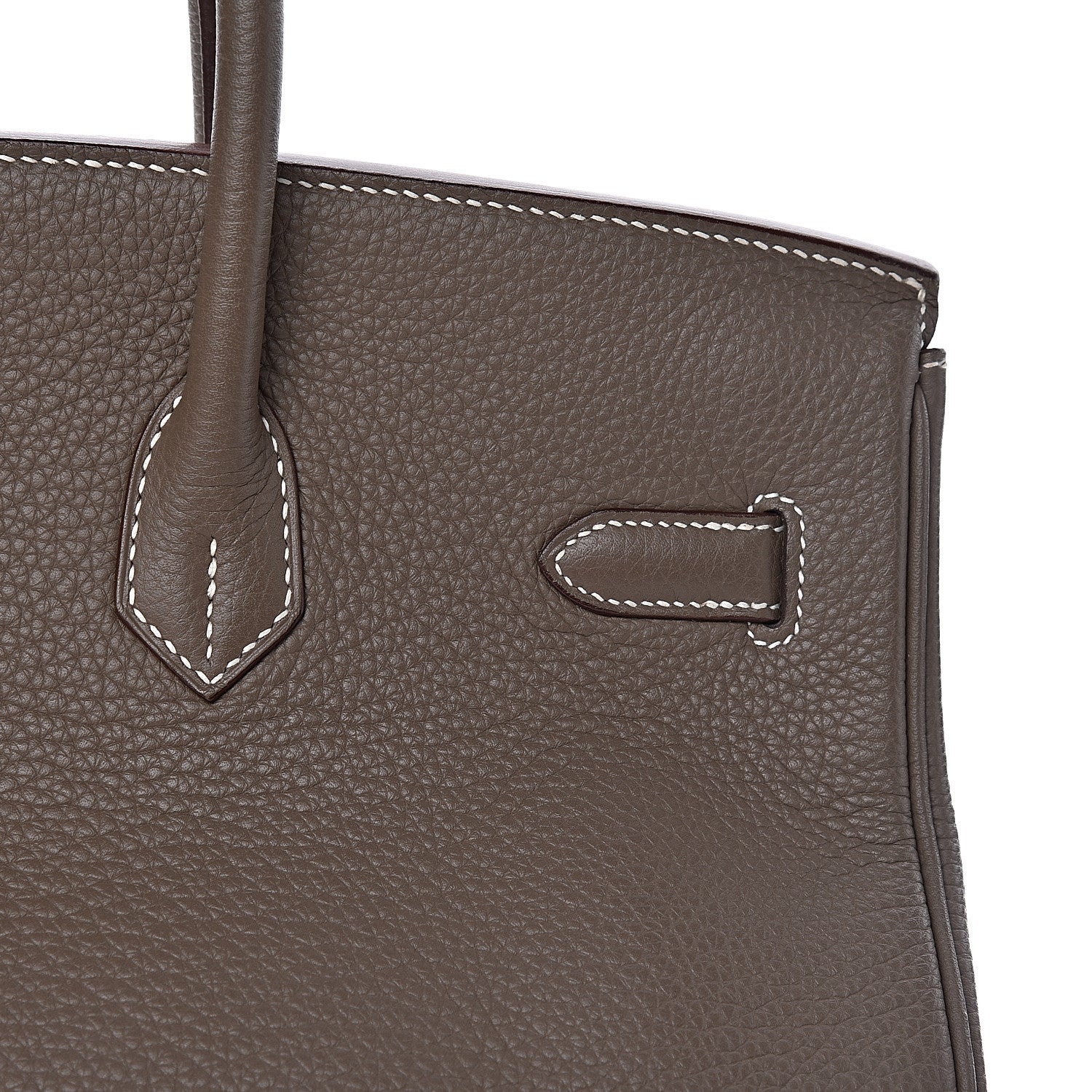 Hermes Taurillon Clemence Birkin 35 Etoupe 31 of 38