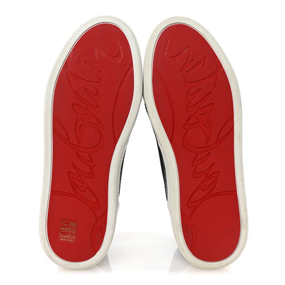 Christian Louboutin Calfskin Mens Rankiddo High Top Sneakers 43 Black 6 of 9