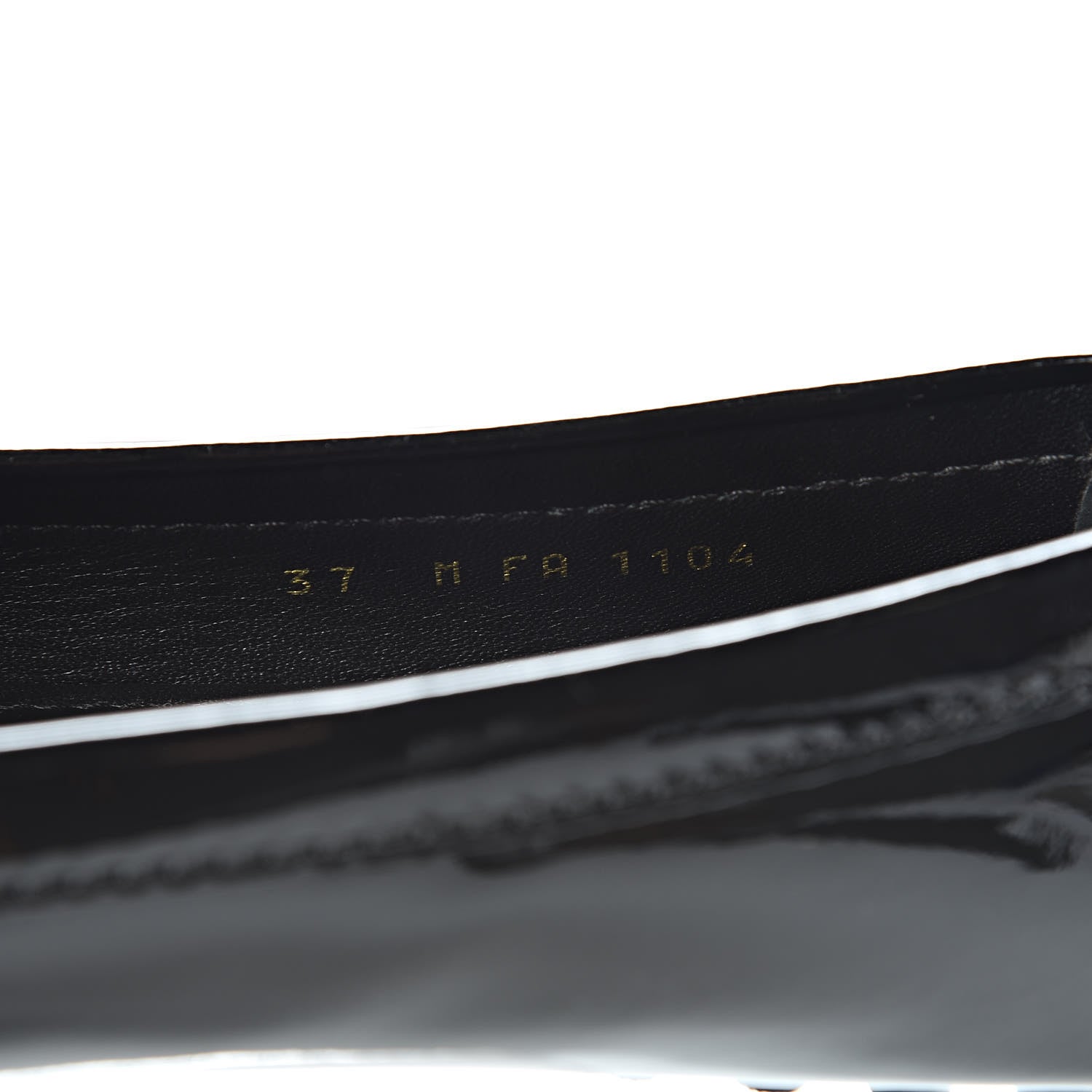 Louis Vuitton Patent Calfskin Oxford Loafers 37 Black 8 of 9