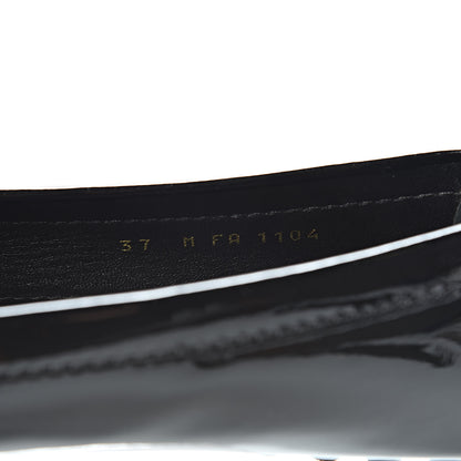 Louis Vuitton Patent Calfskin Oxford Loafers 37 Black 8 of 9