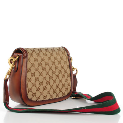 Gucci Monogram Medium Lady Web Shoulder Bag Beige Cuir 3 of 7