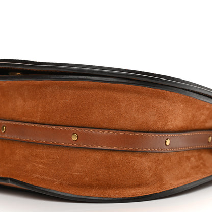 Chloe Calfskin Suede Medium Nile Bracelet Bag Caramel 9 of 10