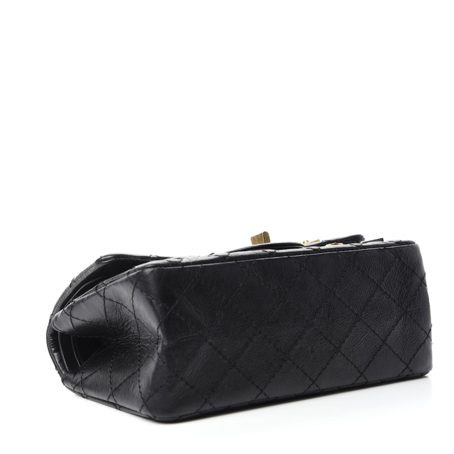 Aged Calfskin Casino 2.55 Reissue 224 Flap Black