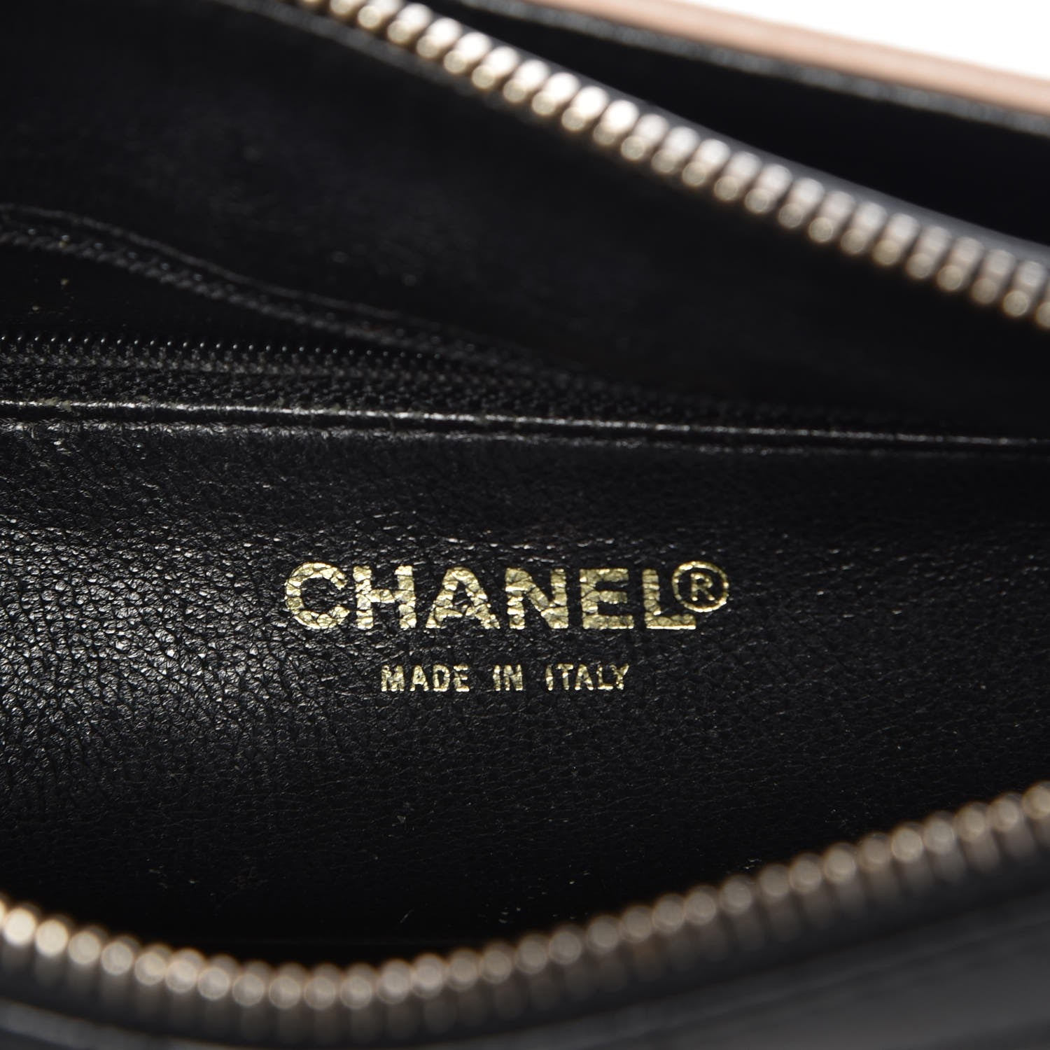 Chanel Calfskin Quilted Small Shoulder Bag Black Beige 6 of 9