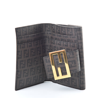 Fendi Zucchino Spalmati Compact Wallet Brown 5 of 10