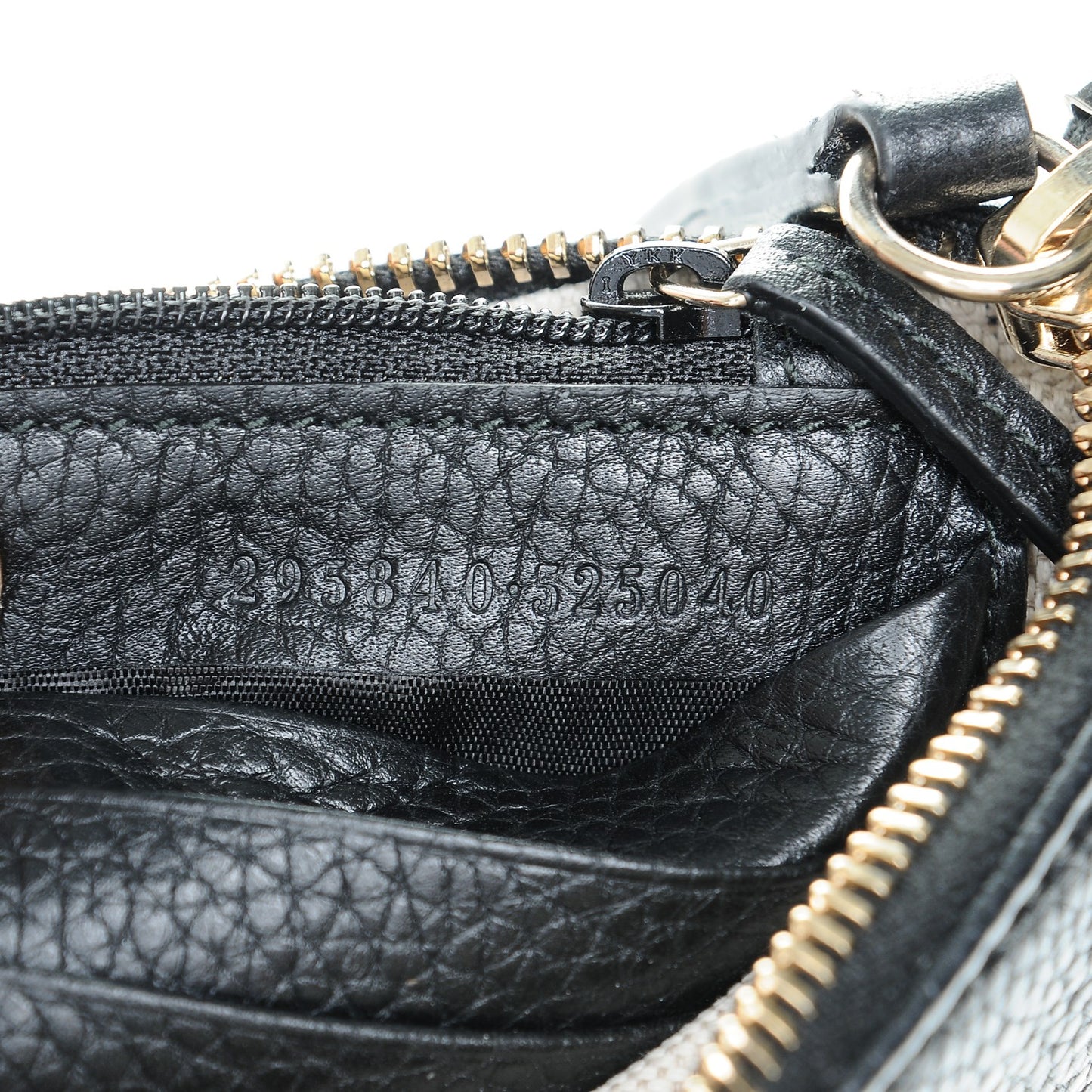 Pebbled Calfskin Soho Wristlet Black