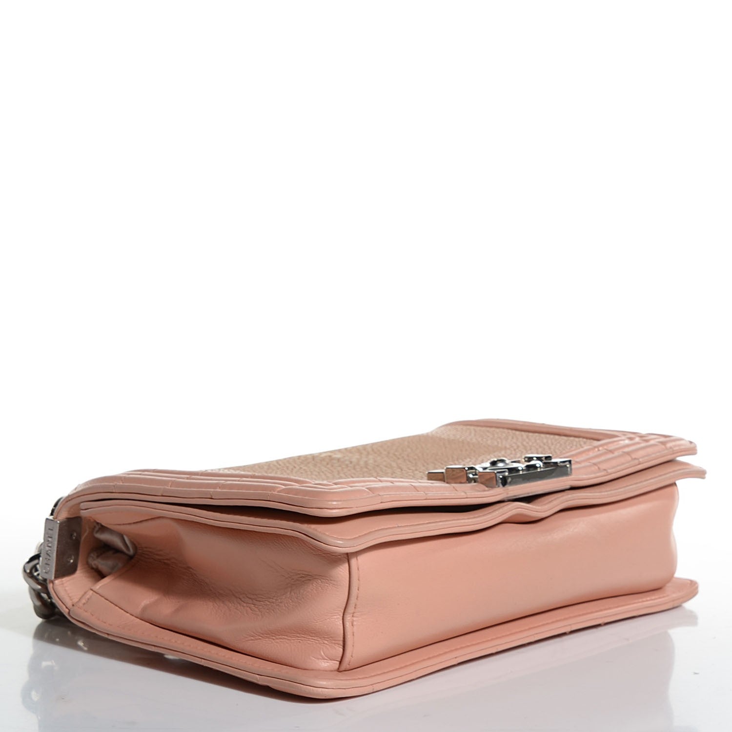 Chanel Galuchat Stingray Medium Boy Flap Light Pink 4 of 7
