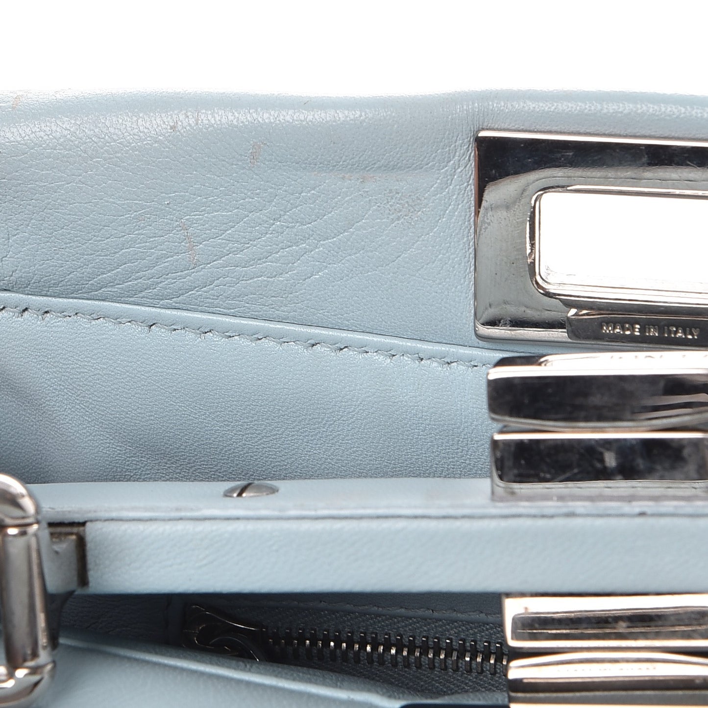 Nappa Mini Peekaboo Iconic Satchel Light Blue