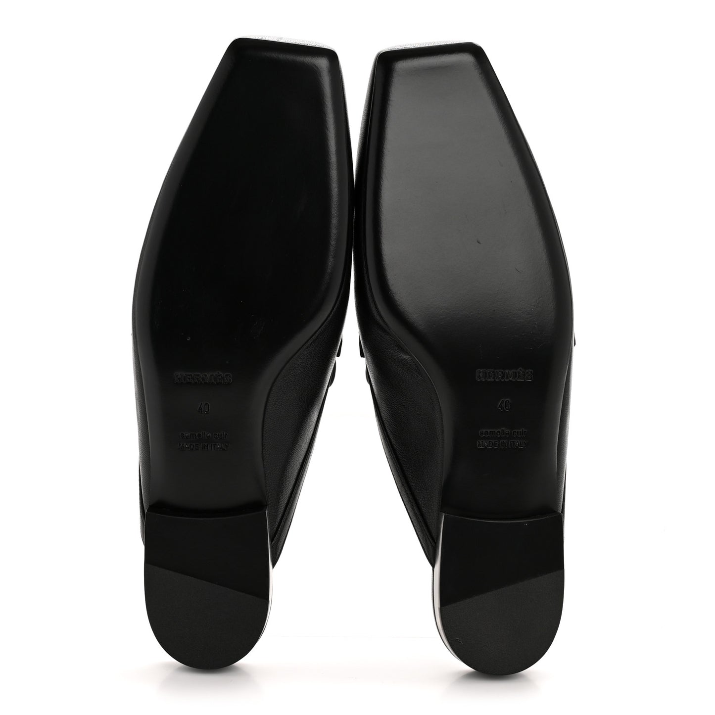 Goatskin Groupie Mules 40 Black