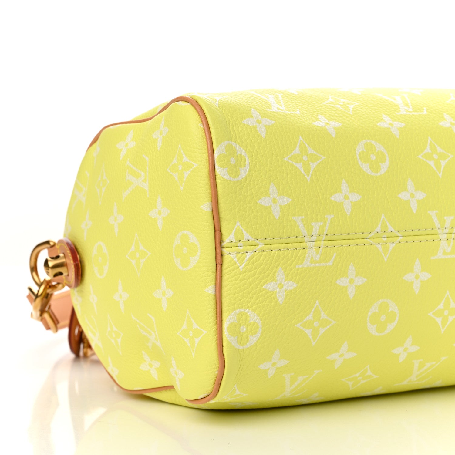 Louis Vuitton Calfskin Monogram Speedy P9 Bandouliere 25 Lemonade Yellow 10 of 12