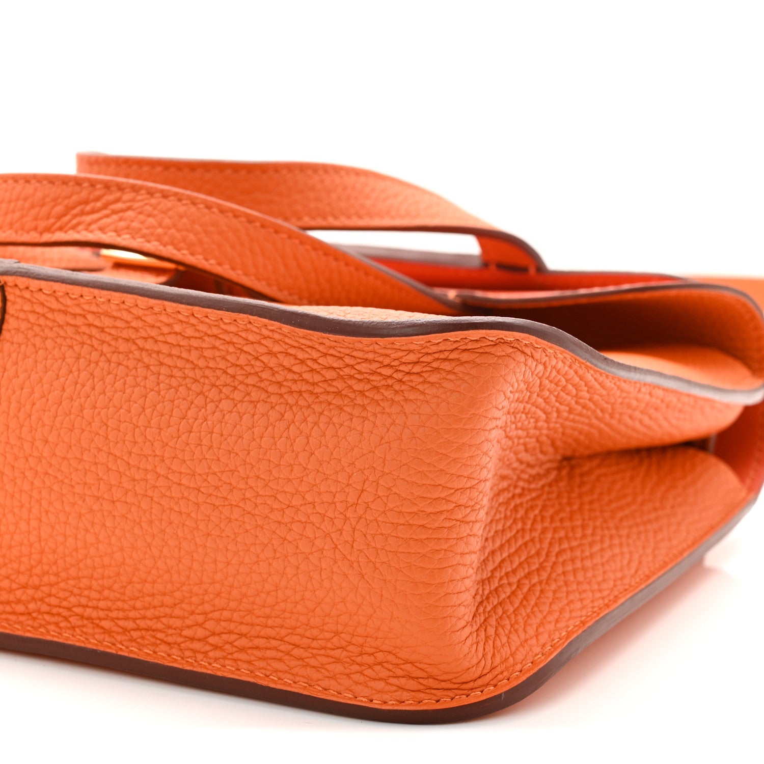 エルメス Hermes Taurillon Clemence Halzan 25 Orange 1841056 – FASHIONPHILE