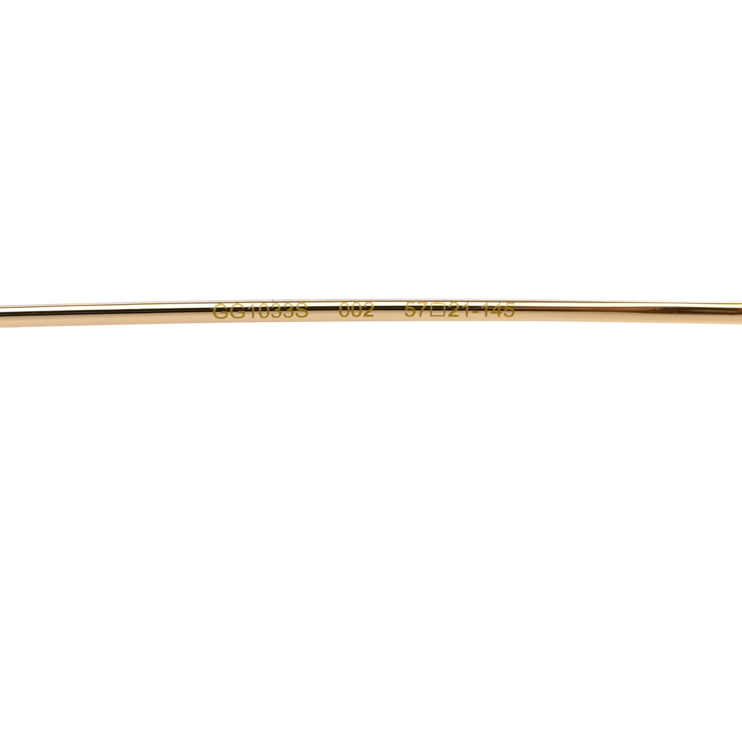 Gucci Square Frame Oversized Sunglasses GG1033S Gold 5 of 9