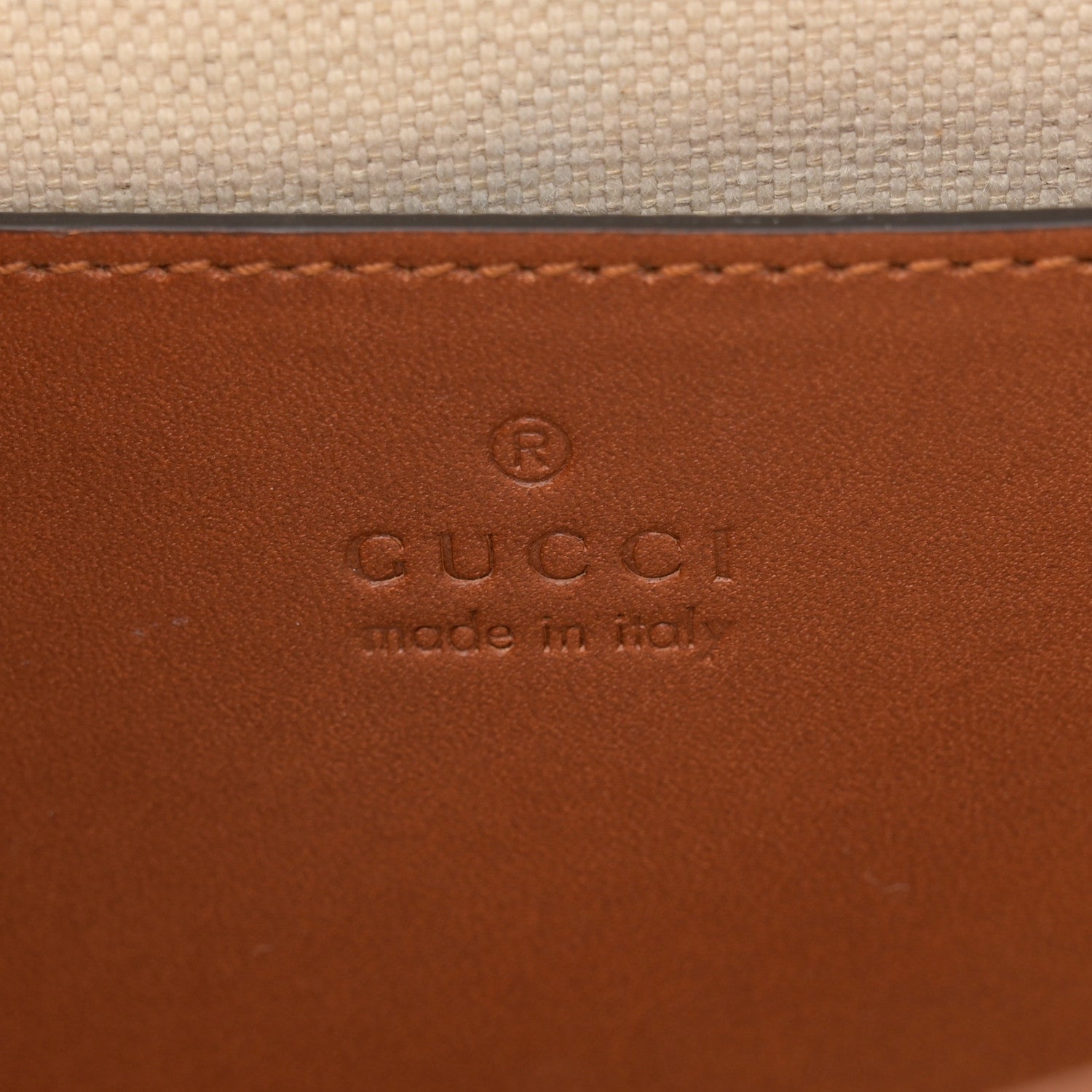 Gucci Calfskin Small Logo Shoulder Bag Brown 6 of 16