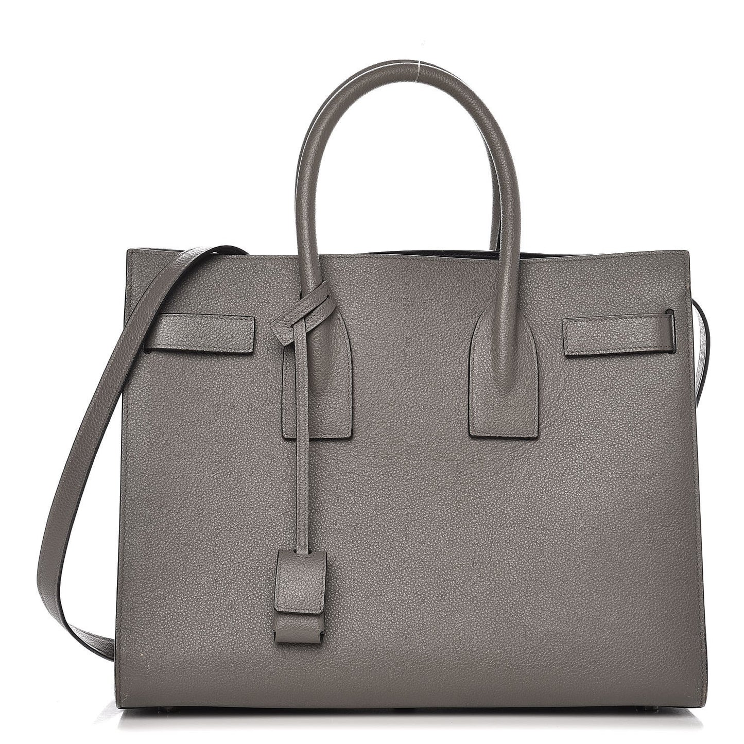 Grained Calfskin Small Sac De Jour Fog