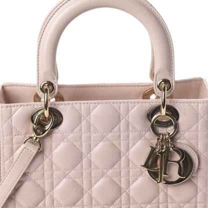 Christian Dior Lambskin Cannage Medium Lady Dior Light Pink 12 of 12
