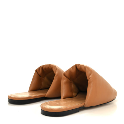 Loewe Lambskin Anagram Padded Mules 37 Warm Desert 4 of 7