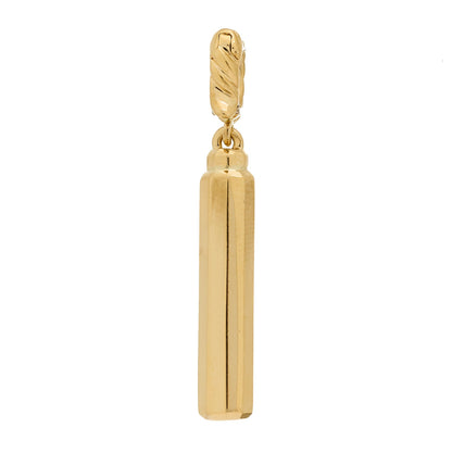David Yurman 18K Yellow Gold Diamond Lexington Barrel Amulet Pendant 3 of 4