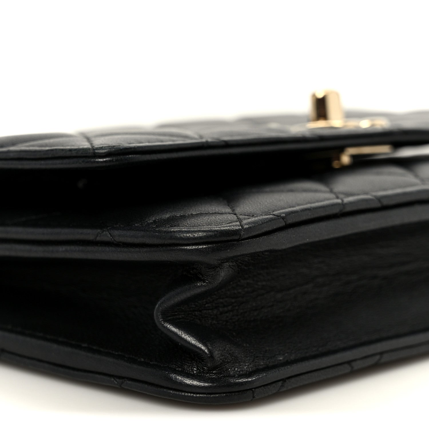 Chanel Lambskin Quilted Trendy CC Wallet On Chain WOC Black 11 of 13