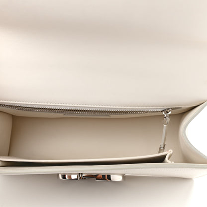 Christian Dior Grained Calfskin 30 Montaigne Chain Flap Bag White 5 of 10