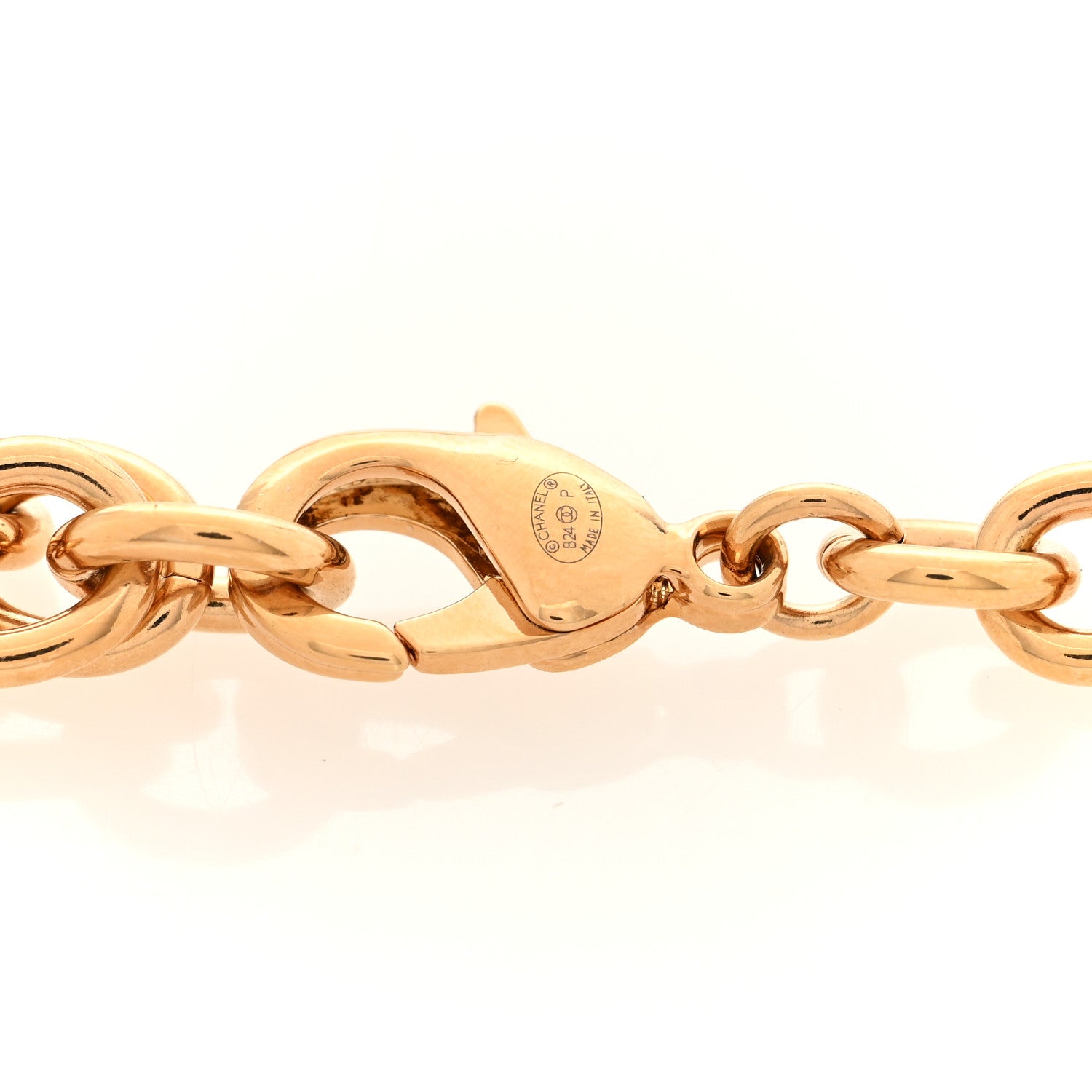 Chanel Enamel Coco Heart CC Star Chain Belt 80 Gold Black 3 of 3